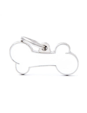 MyFamily Classic Bone Pet ID Tag, White