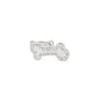 MyFamily Bone Strass Pet ID Tag, Silver
