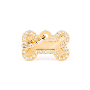 MyFamily Glam Bone Pet ID Tag, Gold