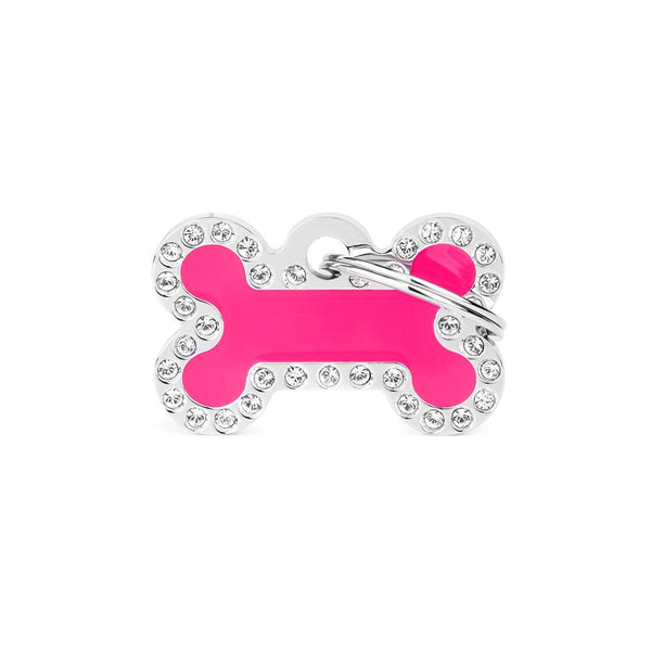 MyFamily Glam Bone Pet ID Tag, Pink