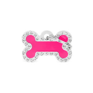 MyFamily Glam Bone Pet ID Tag, Pink