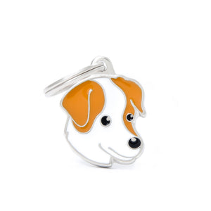 MyFamily Friends Jack Russel Pet ID Tag, Orange, Medium