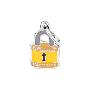 MyFamily Charms Padlock Pet ID Tag, Medium