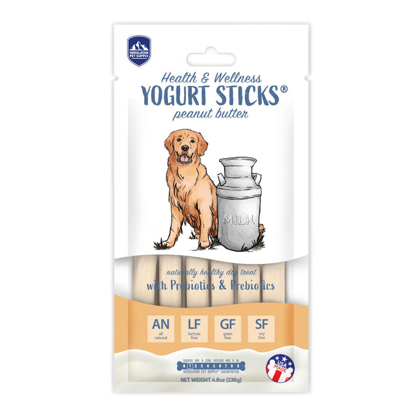 Himalayan Pet Supply Health & Wellness Yogurt Sticks Peanut Butter Dog Treats