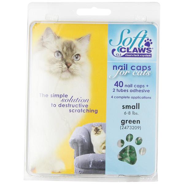 Soft Claws Caps en vinyle pour griffes de chat, Vert