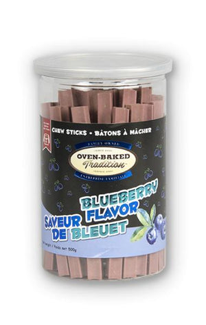 Oven-Baked Tradition Bâtonnets à mâcher Friandises pour chiens aux myrtilles