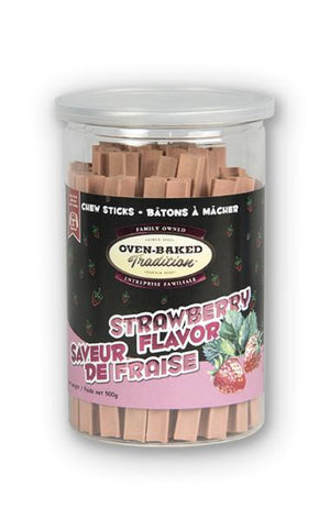 Oven-Baked Tradition Bâtonnets à mâcher Friandises pour chiens à la fraise