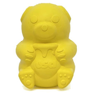 SodaPup Jouet distributeur de friandises Honey Bear, Jaune