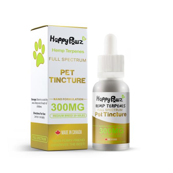 Happy Pawz Tincture Alternative Supplement for Pets, 300mg