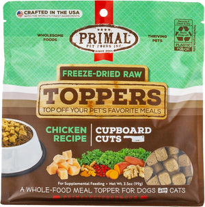 Primal Toppers Chicken Freeze-Dried Raw Dog & Cat Food Topper