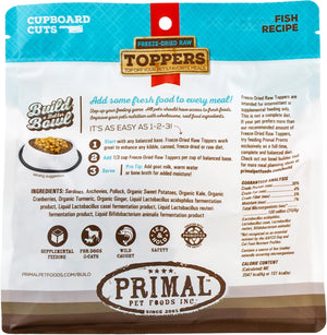 Primal Toppers Fish Freeze-Dried Raw Dog & Cat Food Topper