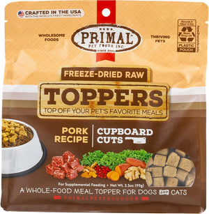Primal Toppers Pork Freeze-Dried Raw Dog & Cat Food Topper