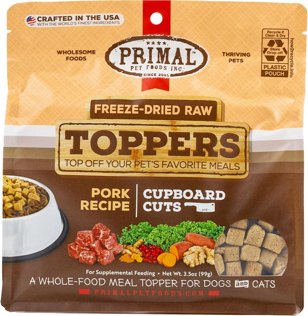 Primal Toppers Pork Freeze-Dried Raw Dog & Cat Food Topper