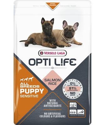 Versele-Laga Opti Life Sensitive Salmon Rice Puppy Dry Dog Food