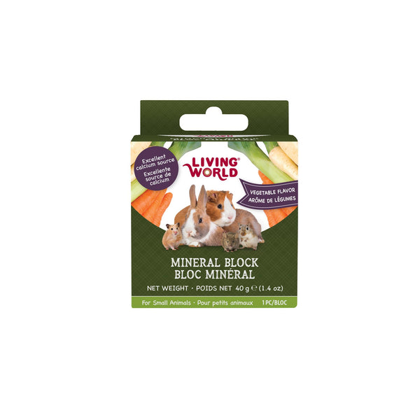 Living World Vegetable Flavour Mineral Blocks for Small Animals