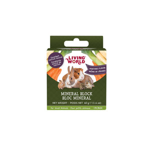 Living World Vegetable Flavour Mineral Blocks for Small Animals