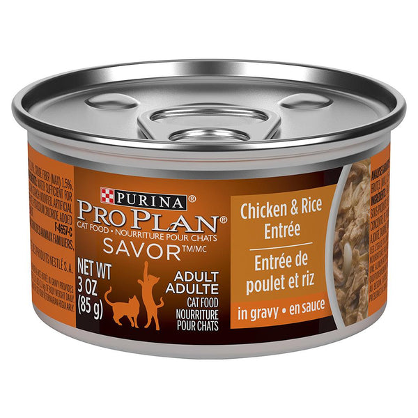 Purina Pro Plan Savor Chicken & Rice Entree in Gravy Adult Wet Cat Food