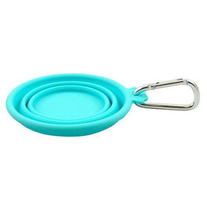 foufouBRANDS Gamelle de voyage pliable en silicone pour chiens, Sarcelle