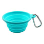 foufouBRANDS Gamelle de voyage pliable en silicone pour chiens, Sarcelle