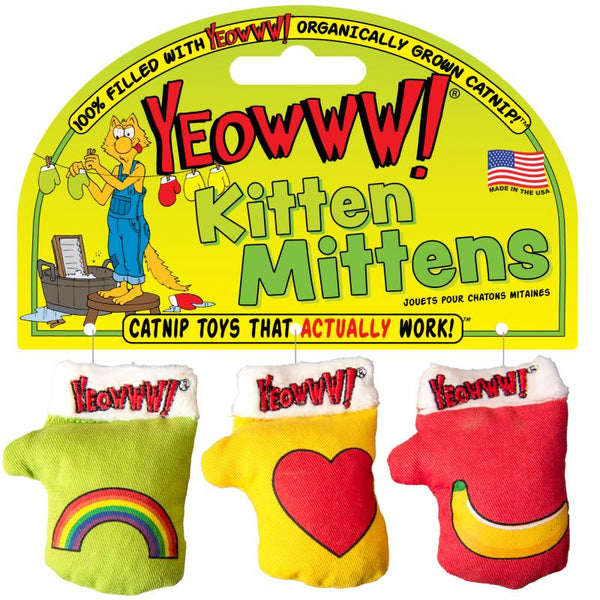 Yeowww! Kitten Mittens Catnip Cat Toy