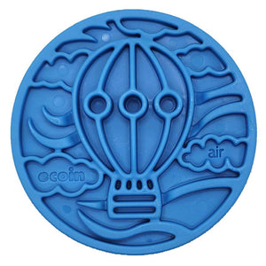 SodaPup eCoin Air Pièce d'enrichissement pour grignotage Alimentateur lent, Bleu