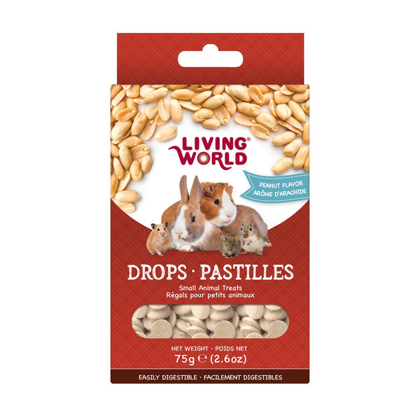 gâteries pour petits animaux Living World Drops à saveur d'arachide