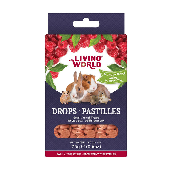 Living World Drops Raspberry Flavor Small Animal Treats