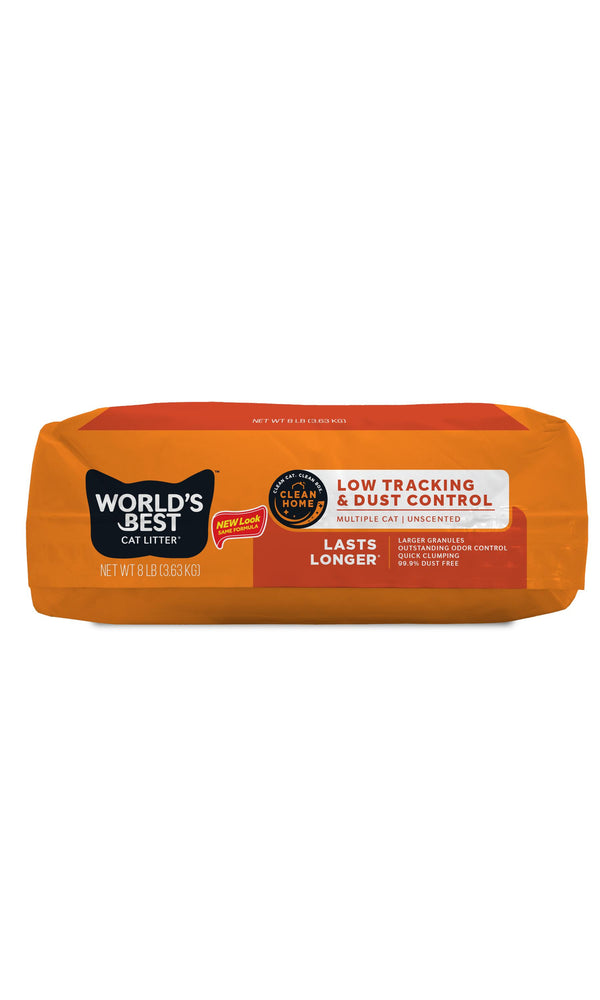 World's Best Litière multiple pour chats à faible dispersion et contrôle de la poussière