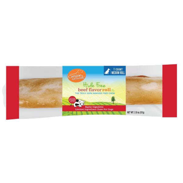 Canine Naturals Hide Free Beef Roll Dog Treats