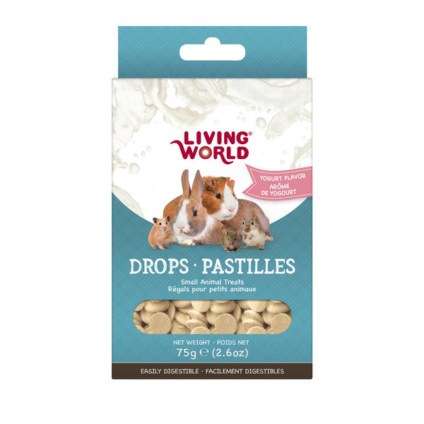 gâteries pour petits animaux Living World Drops à saveur de yogourt