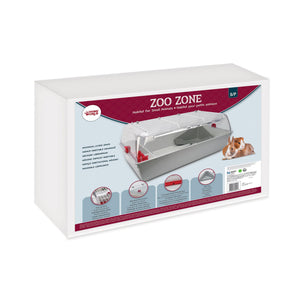 Living World Zoo Zone Small Animal Habitat, Gray/Burgundy
