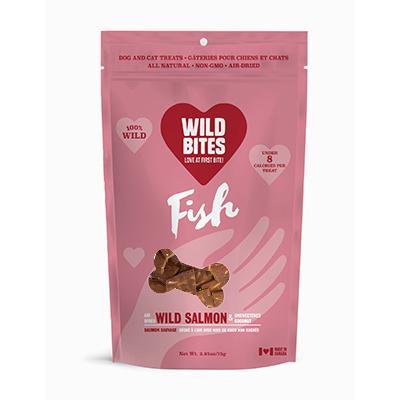 Wild Bites Wild Salmon with Unsweetened Coconut Air-Dried Dog Treats