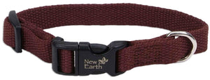 New Earth Soy Adjustable Dog Collar, Chocolate