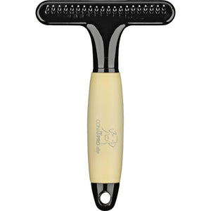 ConairPRO Râteau à sous-poil à dents moyennes avec poignée en gel pour chiens