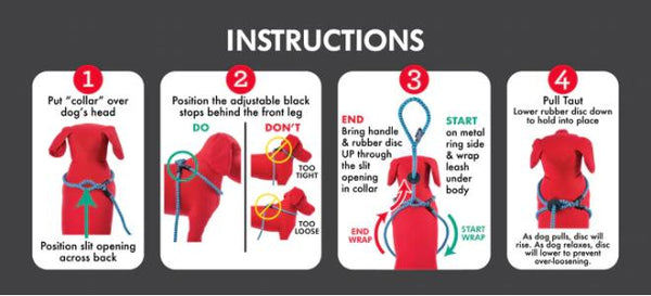 Harness Lead Dog Harness & Lead, Red Reflective