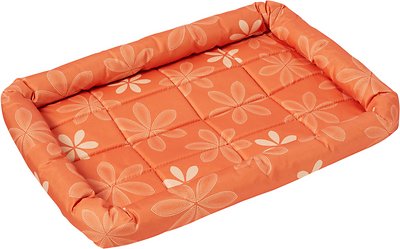MidWest Paradise Teflon Fabric Protector Pet Bed, Orange Floral