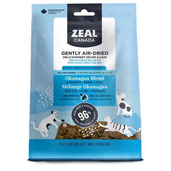 Zeal Canada Nourriture sèche à l'air douce saveur Okanagan pour chats