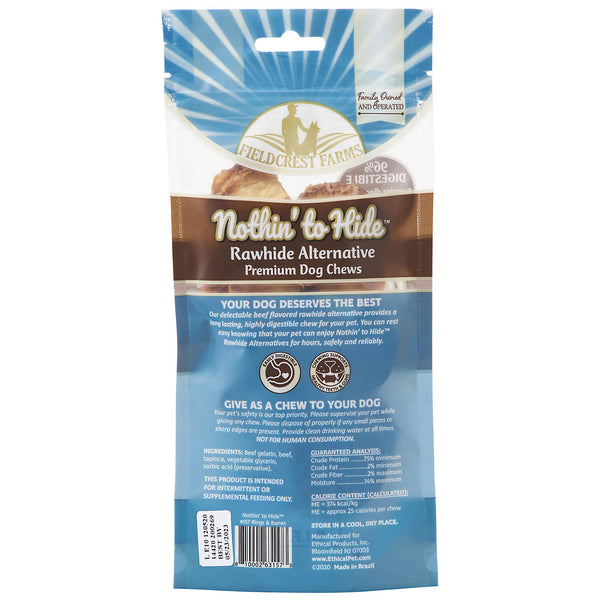 Fieldcrest Farms Nothin' to Hide Rings & Bones Beef Pack Dog Treats