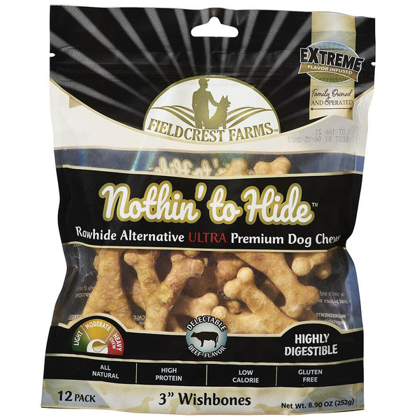 Fieldcrest Farms Nothin' to Hide Ultra Wishbones Beef Pack Dog Treats