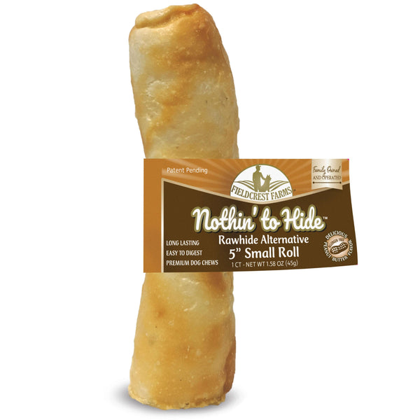 Fieldcrest Farms Nothin' to Hide Small Roll Peanut Butter Dog Treats