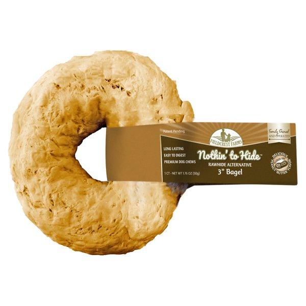 Fieldcrest Farms Nothin' to Hide Bagel Peanut Butter Dog Treats