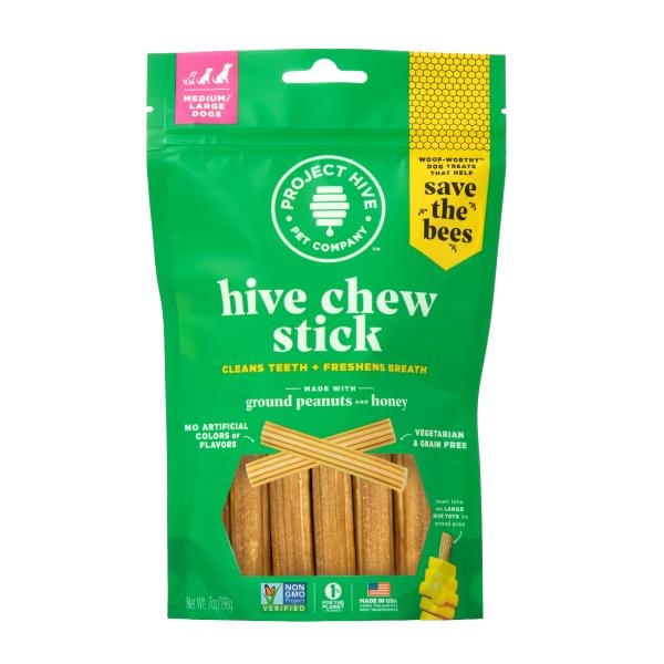Project Hive Pet Company Hive Chew bâton friandises pour chiens moyens à grands