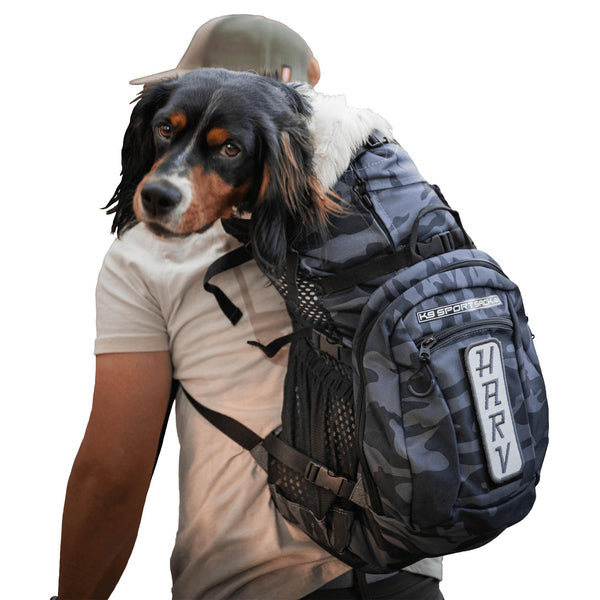 K9 Sport Sack PLUS 2 Backpack Dog Carrier, Camo Blue