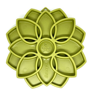 SodaPup Plateau d’enrichissement eTray avec design Mandala, distributeur lent pour chiens, Vert