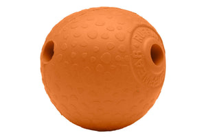 Ruffwear Huckama Rubber Throw Dog Toy, Campfire Orange