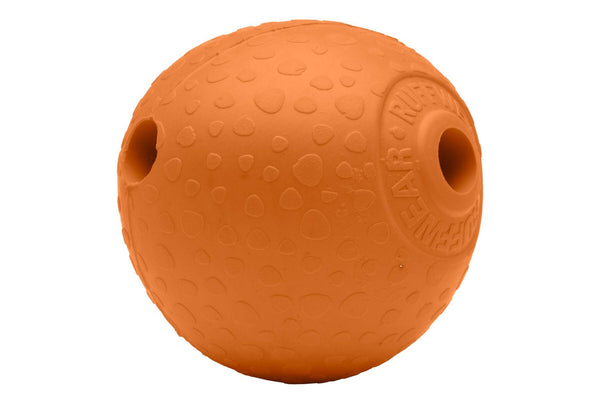Ruffwear Huckama Rubber Throw Dog Toy, Campfire Orange