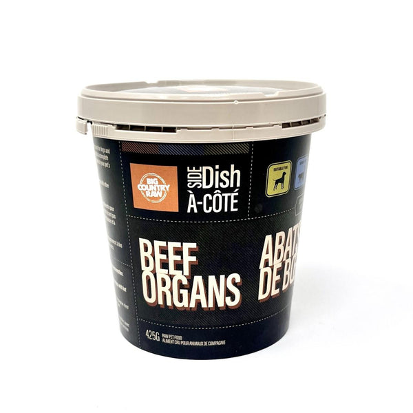 Big Country Raw Side Dish Nourriture crue congelée aux abats de bœuf pour chiens