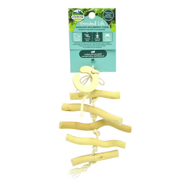 Oxbow Enriched Life Jouet pour petits animaux à mâcher Mulberry à suspendre