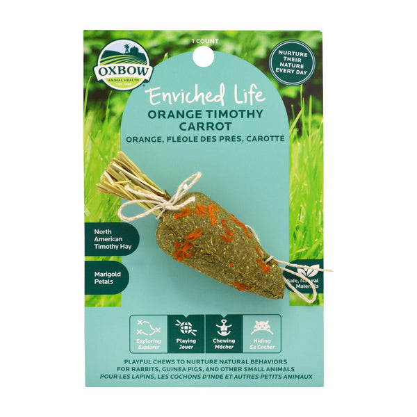Oxbow Enriched Life Orange Timothy Carrot Chew Small Animal Toy
