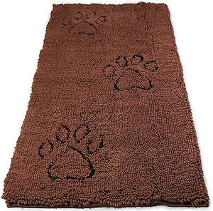 Dog Gone Smart Dirty Dog Doormat Runner Dog Mat, Brown